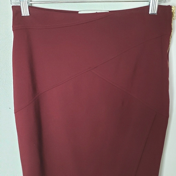 Chris Gramer asymmetric wrap pencil skirt S 2-4 - Picture 2 of 11